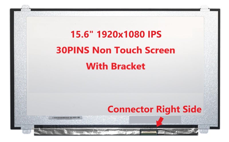 FULLCOM New LCD Replacement Screen 15.6 Inch (with Tabs) FHD 1920x1080 30 Pin Matte Compatible with VIVOBOOK F510UA-AH51 for Laptop/Display/Screen/LCD - Image 2